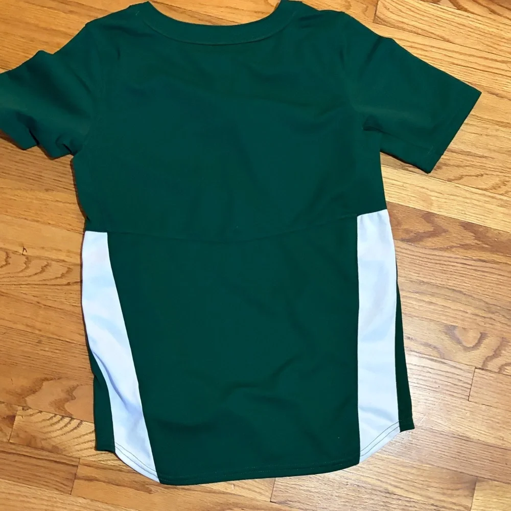 Adidas Kids Dark Green Baseball Shirt - Picture 7 of 7
